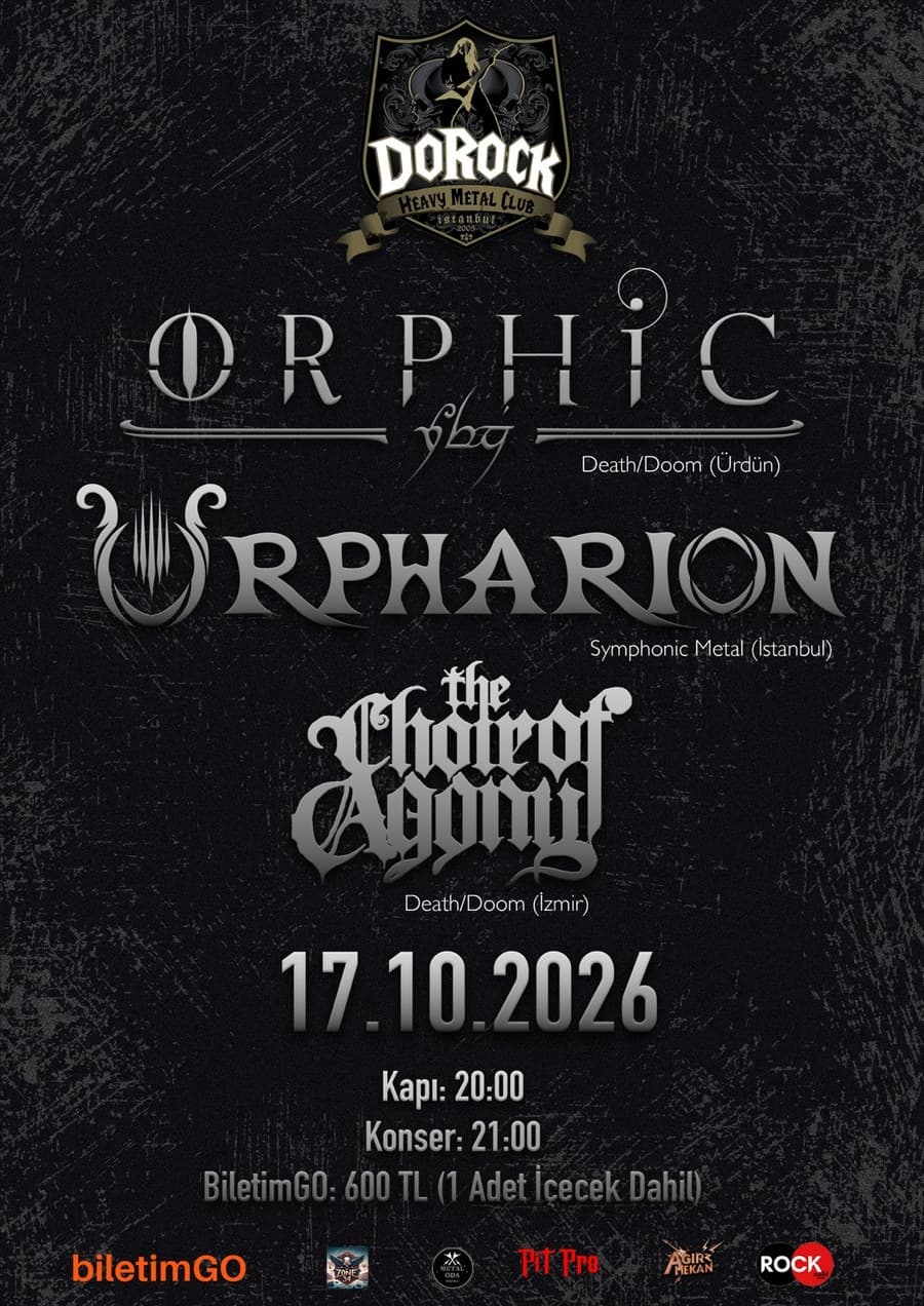 ORPHİC — Dorock Heavy Metal Club, İstanbul etkinlik afişi