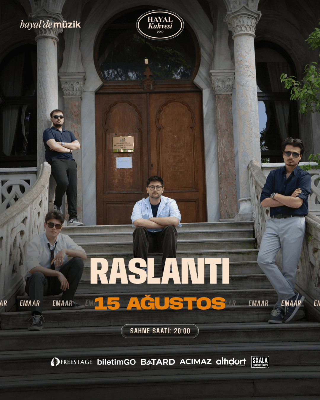 RASLANTI KONSERİ — Hayal Kahvesi Emaar, İstanbul etkinlik afişi