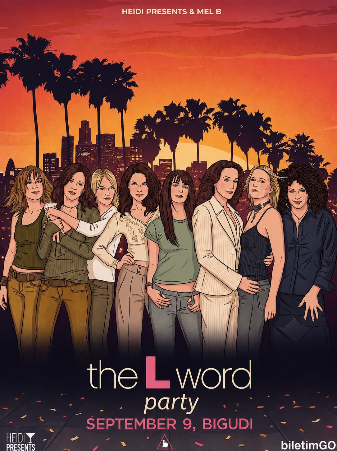 THE L WORD SUMMER PARTY — Bigudi Club, İstanbul etkinlik afişi