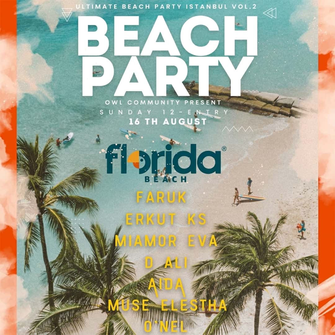 ULTIMATE BEACH PARTY ISTANBUL VOL. 2 — Florida Beach, İstanbul etkinlik görseli