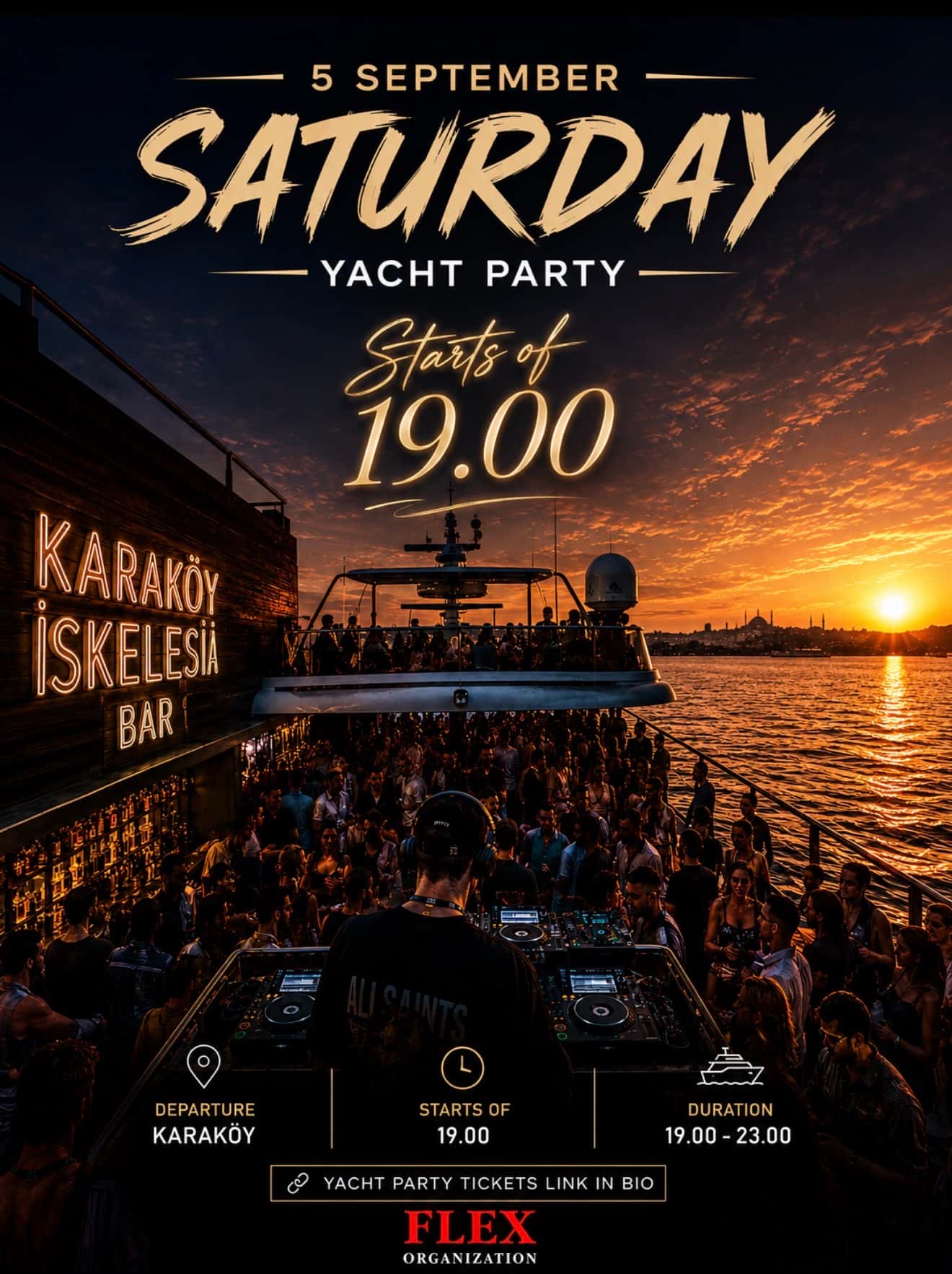 Yacht Party — Karaköy İskelesi / Pier, İstanbul etkinlik görseli