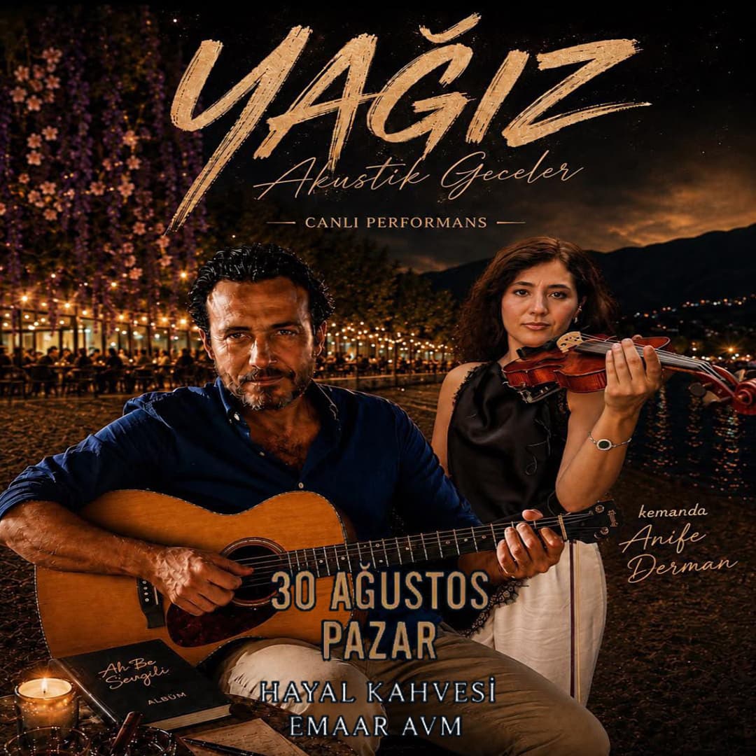 YAĞIZ BAĞCIGİL KONSERİ 30 AĞUSTOS — Hayal Kahvesi Emaar, İstanbul etkinlik görseli